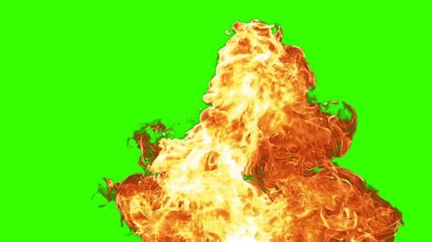 Fire Explosion Effect - green screen 1 - YouTube