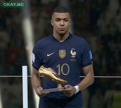 Mbappe breaks World Cup record, receives Golden Boot Award • Okay.ng