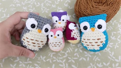 Buho Owl amigurumi a crochet - cómo tejer llavero muy fácil - YouTube