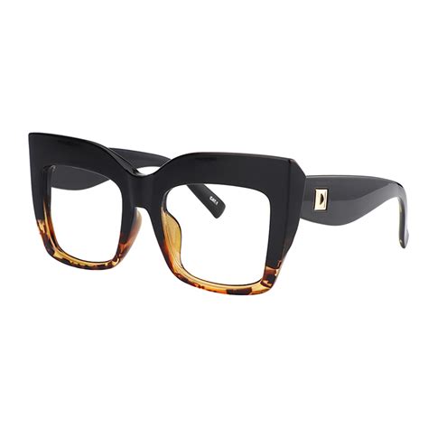 Zeelool Vintage Oversized Thick Cat Eye Glasses for Women with Clear Lens Albert - Sunglasses