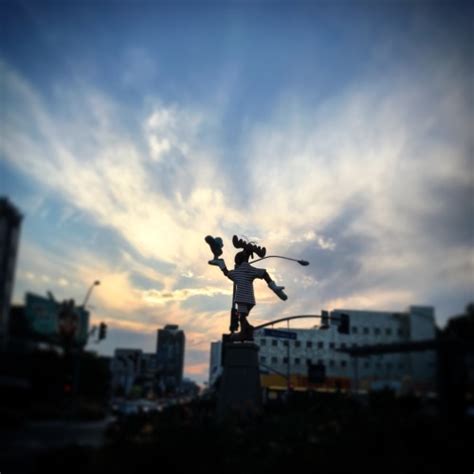 Showbiz Imagery and Forgotten History, The iconic Rocky and Bullwinkle statue on the...