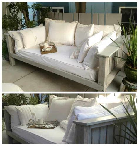 Outdoor Daybed Made From Pallets & Reclaimed Wood • 1001 Pallets