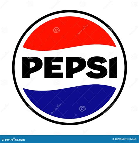 Original New Pepsi Logo On White Background, Vector Illustration. Pepsi ...