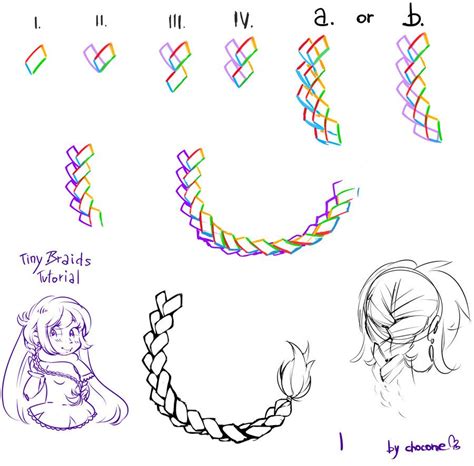 TUTORIAL TINY BRAIDS by chocone on DeviantArt