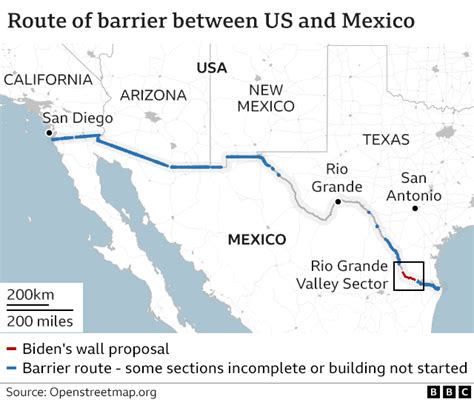 Biden approves new section of border wall as Mexico crossings rise ...