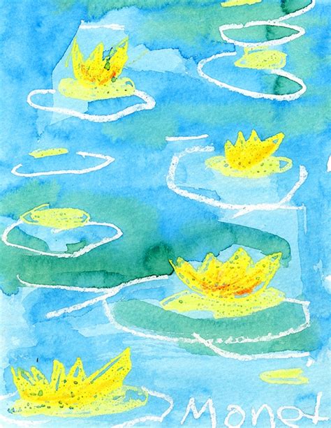 Easy Monet Art Project: How to Paint Water Lilies