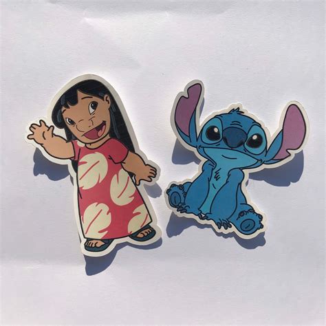 Set of 2 lilo and stitch inspired stickers | Etsy