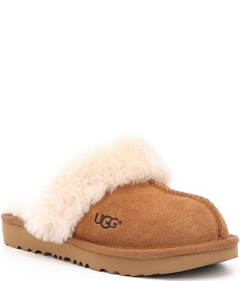 UGG Kids' Cozy II Suede Slip-On Slippers (Youth) | Dillard's