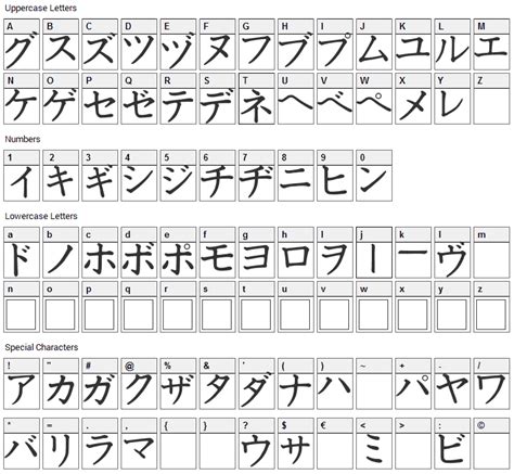 Katakana Font Download - Fonts4Free