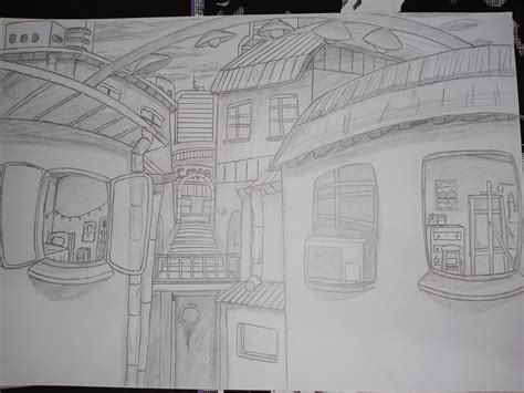 ArtStation - Townscape sketch