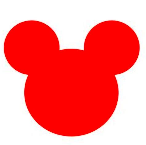 Mickey Mouse Head Silhouette Svg