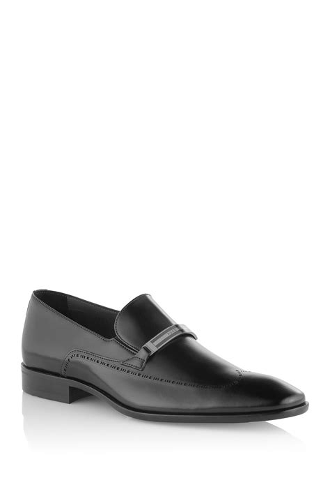 Hugo Boss Loafers 'Cellato' In Shiny Leather in Black for Men | Lyst