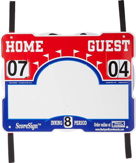 Amazon.com : Scoresign Portable Baseball/Softball Scoreboard, Large : Scoreboards And Timers ...