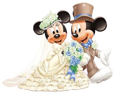 Mickey And Minnie Wedding Clip Art