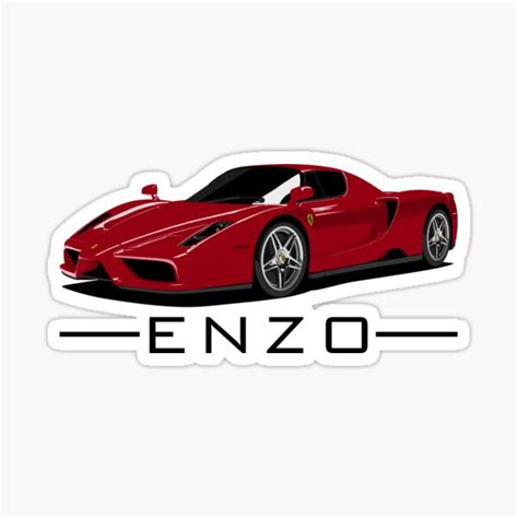 "Ferrari Enzo" Sticker for Sale by AUTO-ILLUSTRATE | Redbubble