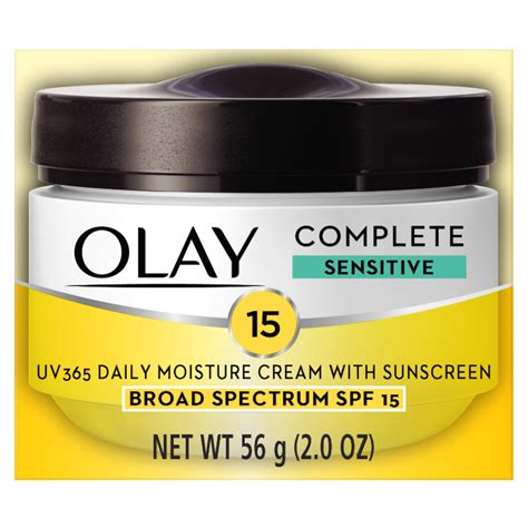 Olay Complete Cream Moisturizer with SPF 15 Sensitive Skin, 2.0 oz - Walmart.com