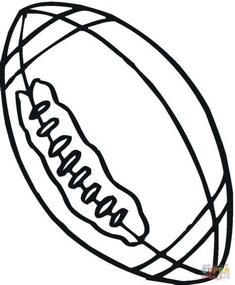 Rugby Ball Outline - ClipArt Best