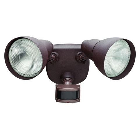 Defiant 270 Degree Rust Motion Outdoor Security Light-DF-5718-RS-D - The Home Depot | Security ...