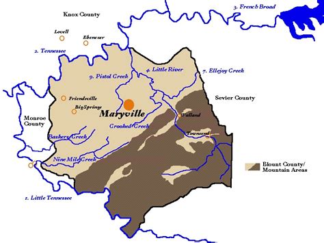 Schematic Map of Blount County, Tennessee | Familypedia | Fandom ...