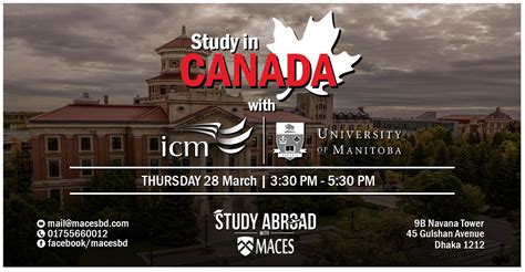 Information Session | International College Manitoba - Study Abroad with MACES-Education Consultancy