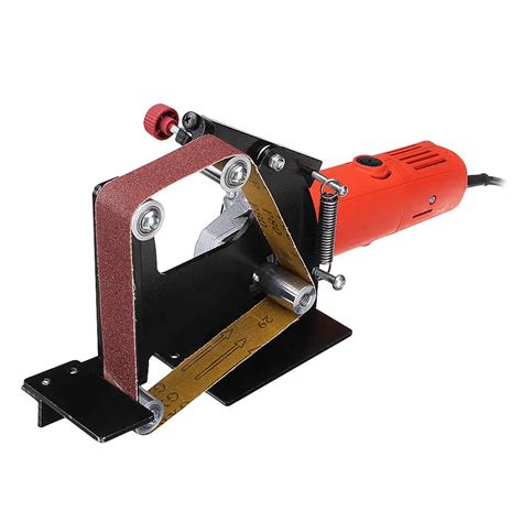 Angle Grinder Belt Sander Attachment Metal Wood Sanding Belt Adapter Use 100 Angle Grinder-in ...