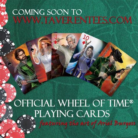 Official Wheel of Time Playing Cards Coming Soon to Ta'veren Tees | Playing cards, Community ...