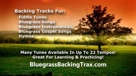 Bluegrass Backing Tracks In Multiple Tempos! Fiddle Lessons! Instant Downloads! - YouTube