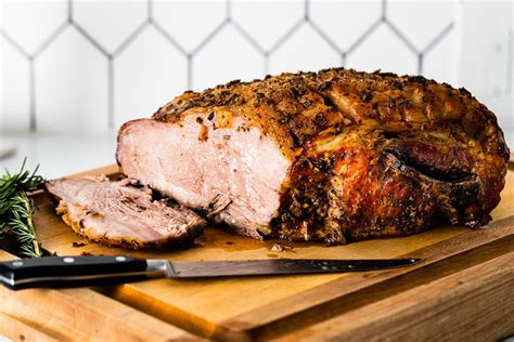 Easy Roast Pork Shoulder with Garlic and Herb Crust