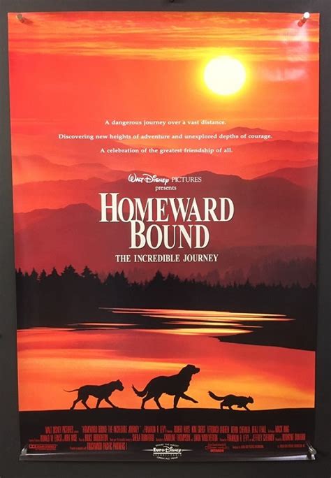 Homeward Bound, The Incredible Journey (1993) – Original One Sheet Movie Poster - Hollywood ...