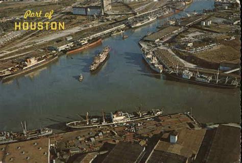 Port of Houston Texas Postcard