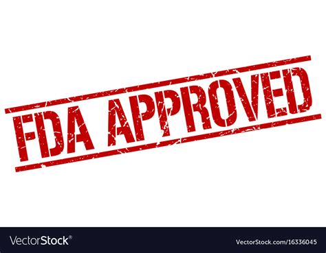 Fda approved stamp Royalty Free Vector Image - VectorStock