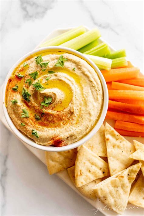 The Easiest Homemade Hummus Recipe From Scratch | Julie Blanner