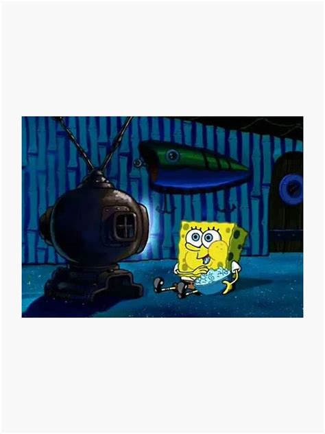 Spongebob Watching TV Meme