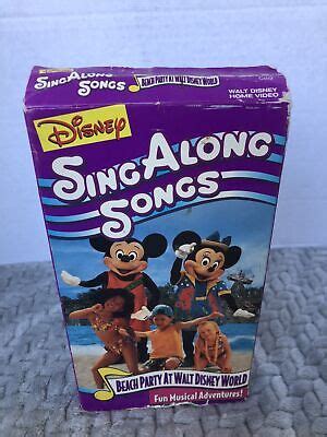 Rare🔶 Sing Along Songs VHS - Beach Party At Walt Disney World | eBay