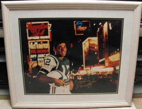 Lot Detail - JOE NAMATH "BROADWAY JOE" SIGNED LARGE COLOR PHOTO w/ JSA COA