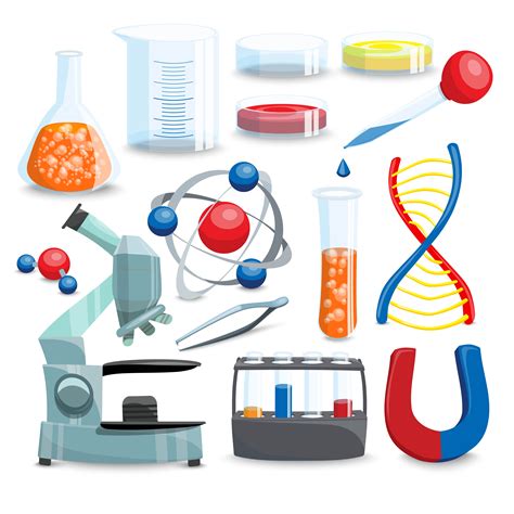 Science Cartoon Set 478844 Vector Art at Vecteezy