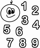Numbers Free to Color For Children  Number Coloring Pages sketch template