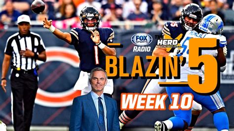 Blazing Five: Colin Cowherd Gives His 5 Best NFL Bets For Week 10 (Nov. 13) | The Herd Now | The ...