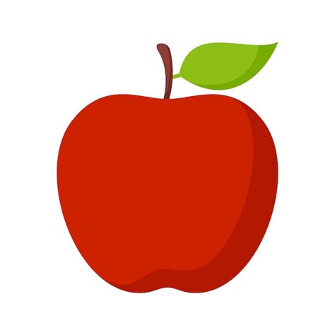 Premium Vector | Apple isolated on white background