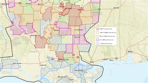 Map: Entergy Louisiana reporting 50,000 customers still without power as of 5pm Thursday | WGNO