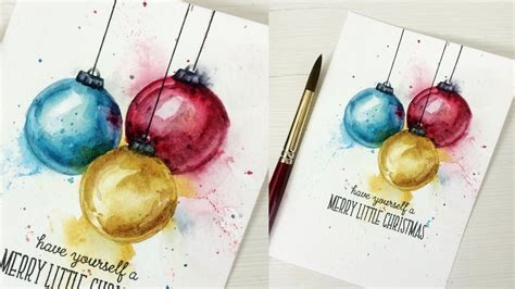 When Watercolors Go Wrong with Wplus9 Design | Hildur.K.O Watercolor Christmas Cards, Diy ...