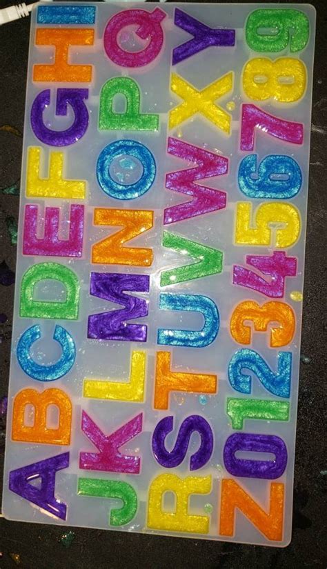 Rainbow Alphabet and Number Magnets | Etsy