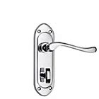 B&Q Mpp Polished Straight Bathroom Door Handle, Set of 1 | Departments ...