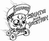 Skateboarding Logo Coloring Pages sketch template