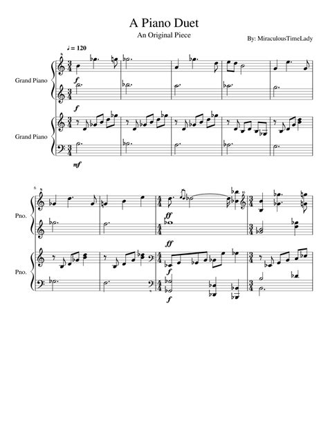 A Piano Duet Sheet music for Piano (Piano Duo) | Musescore.com