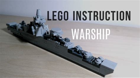 MINI LEGO WARSHIP INSTRUCTION - YouTube