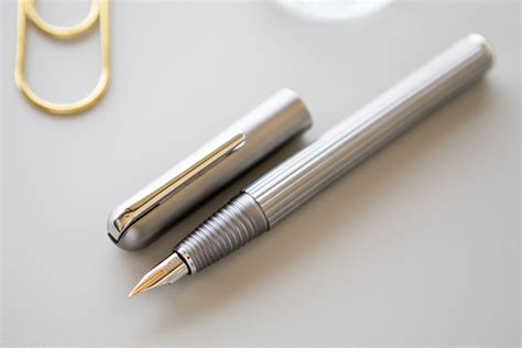 LAMY Imporium Fountain Pen - Titanium/Platinum – The Goulet Pen Company