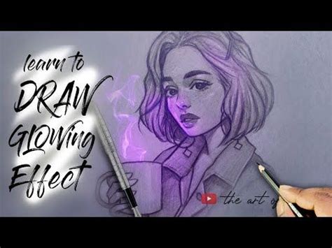 How to draw Glowing effect | Glowing effect drawing step by step tutorial - YouTube | Doodle art ...