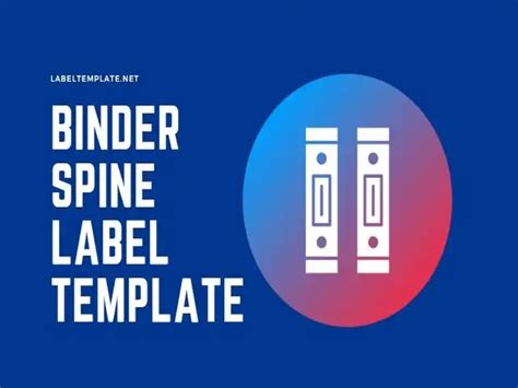 50 Free Binder Spine Label Template Word - label template
