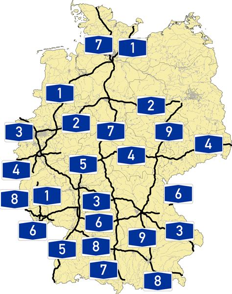 Carte Des Autoroutes Allemandes | My blog